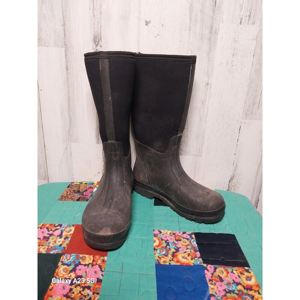 Muck Chore Classic Tall Men's Rubber Work Boots Size 9 Black